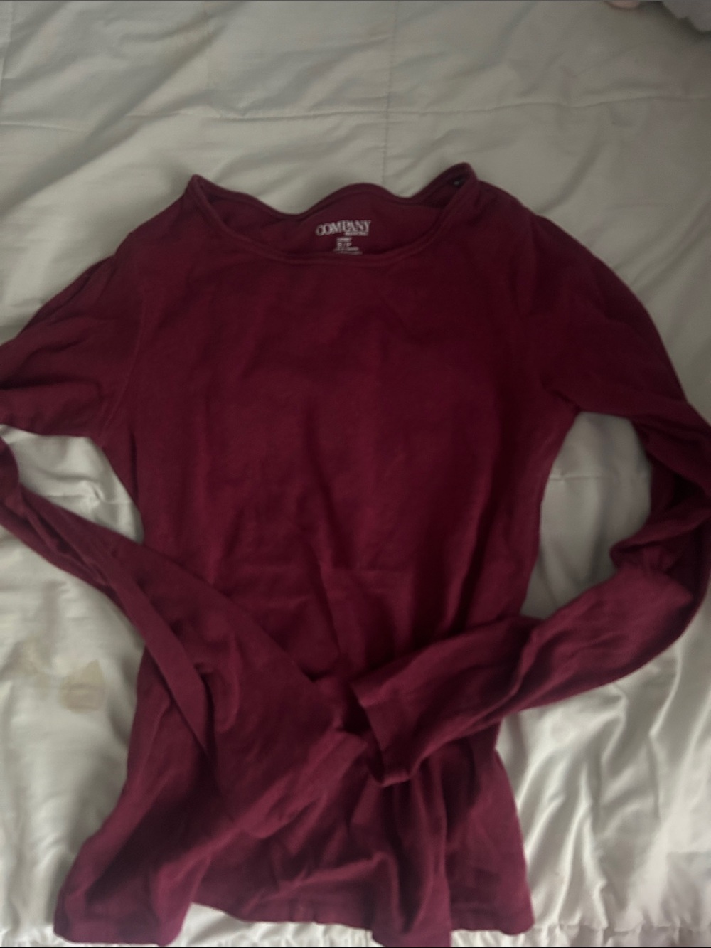 Basic Burgundy Long Sleeve